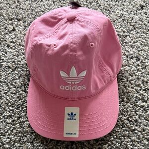 Adidas Women's Pink Cap with White Logo